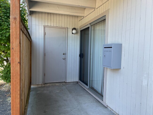 Private patio and storage - Bridgeport Terrace Apartments