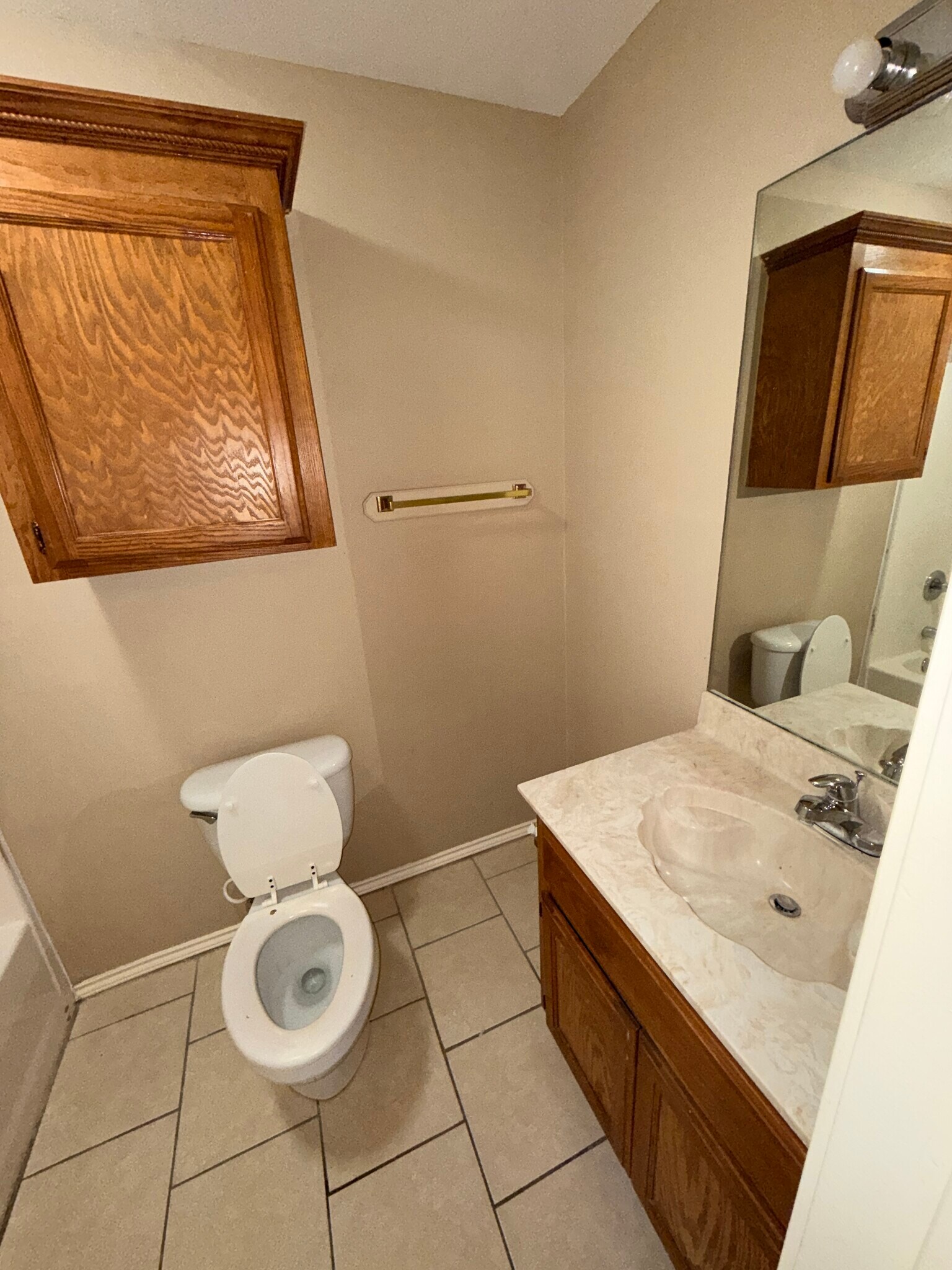 Apt B: Master Bed Bathroom - 302 W Amy Dr