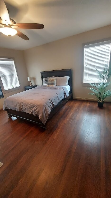 Primary BR with Hardwood Floors and Two Walk-In Closets - 3340 Blodgett St