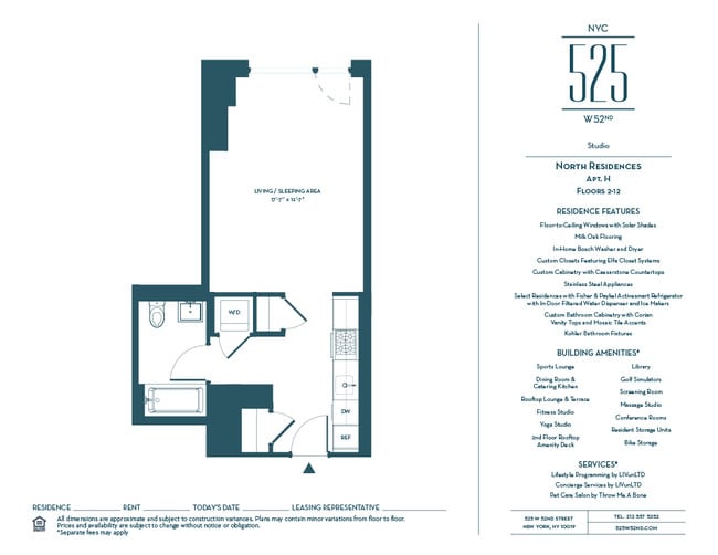 Floorplan - 525 West 52nd