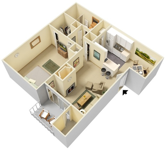 Floorplan - Vue at 3600