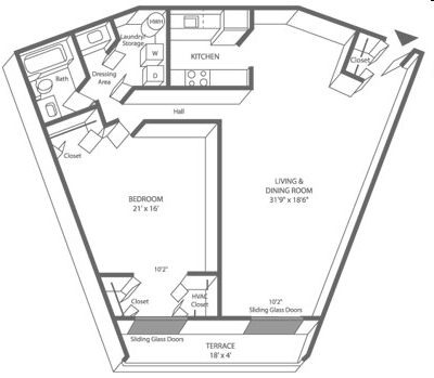 1BR/1BA - Valley Forge Towers West
