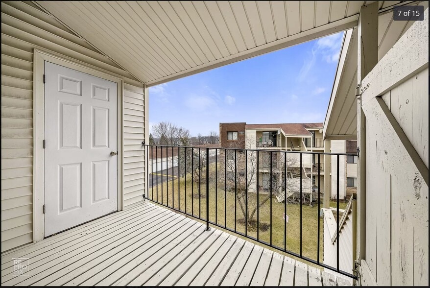 Deck with storage room - 180 S Waters Edge Dr