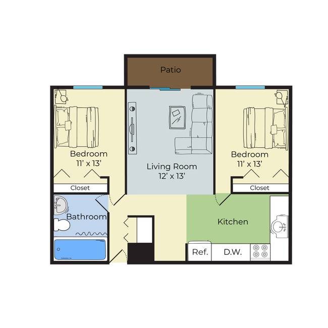 WES-2-1-NOOK - Westford Park Apartments