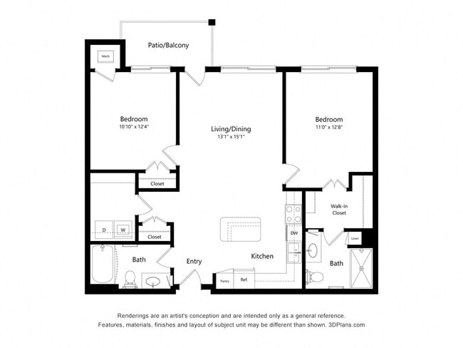 Floorplan - Heritage at Church Ranch 55+ Apartments