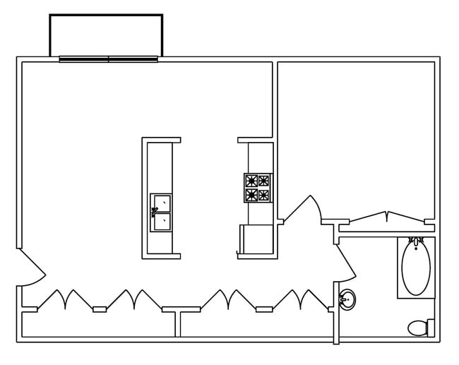 Floor-plan - Waverly Flatz