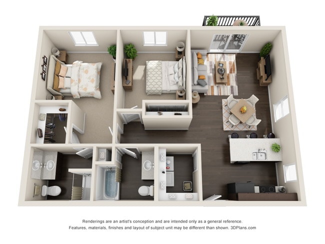 Floorplan - Port View Apartments