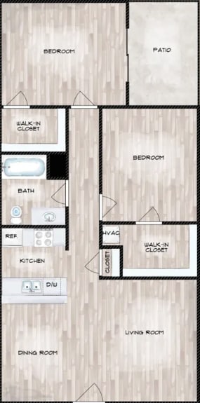 Floorplan - Ashley Square Apartments