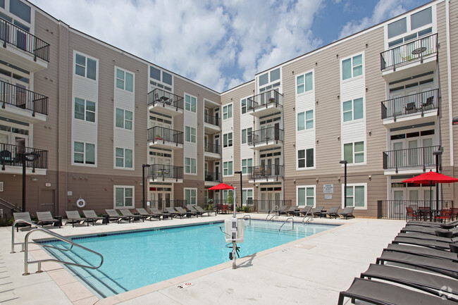 Relax by the pool, work out in the fitness center or walk to a game.....The life at Link - Link Apartments® Brookstown