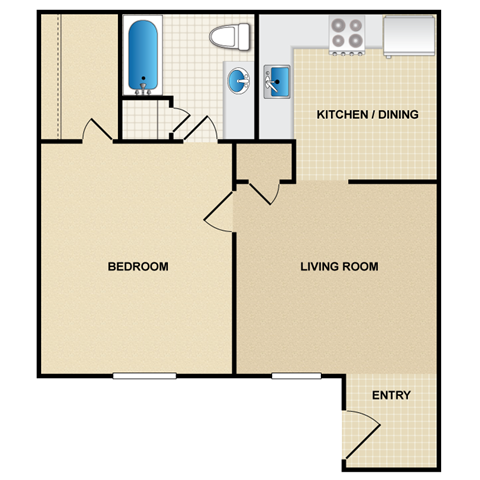 Floorplan - Millcreek Woods Apartment Homes