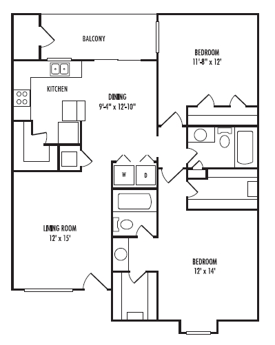 2BR/2BA - Summer Creek