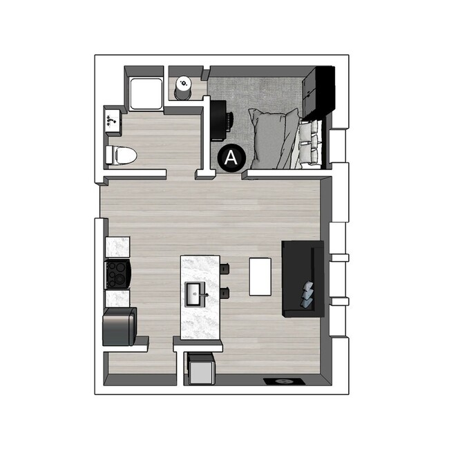 1BR/1BA – Lux South - The Lux and Lofts