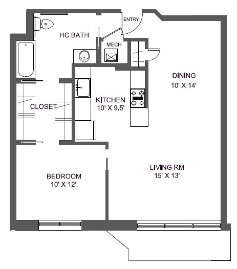 Floorplan - Malvern Place Apartments