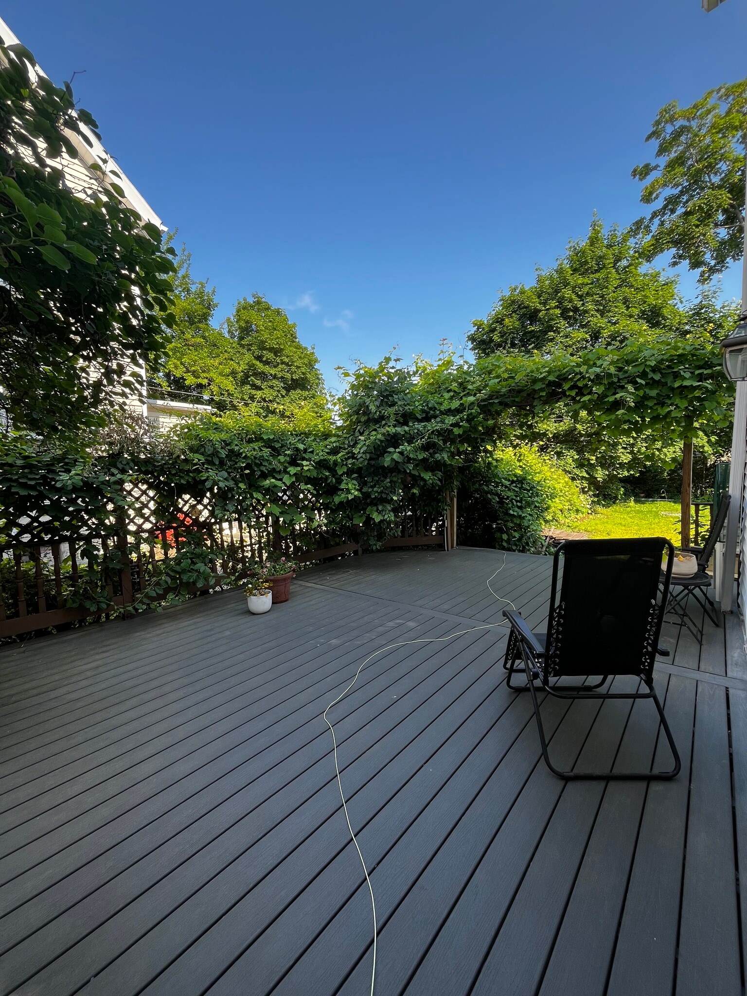 Deck of off the kitchen - 573 Cambridge Street