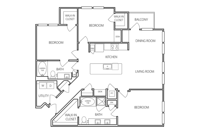 Floorplan - The Peri on Westheimer