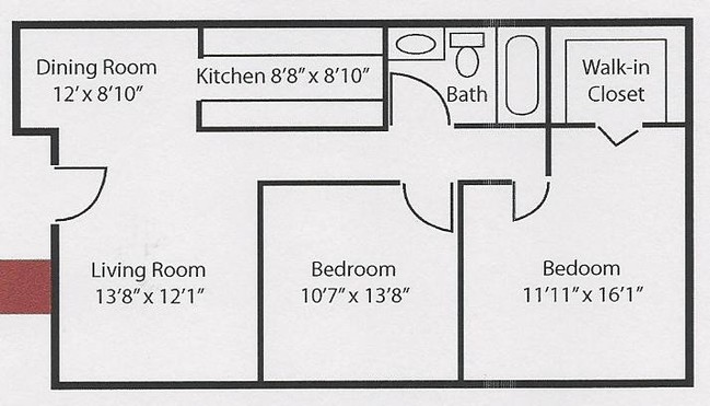 Floorplan - Ravenswood Apartments