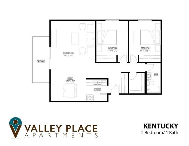 Floorplan - Valley Place Apartments