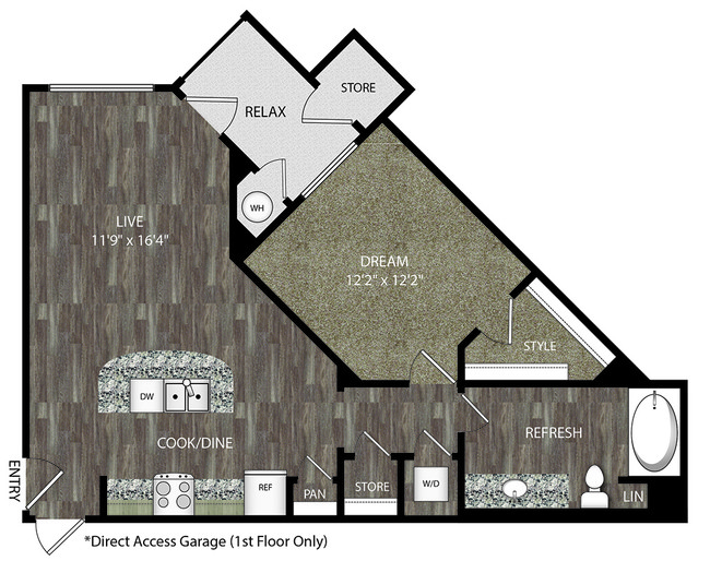 Floorplan - The Overlook at Interquest Apartments