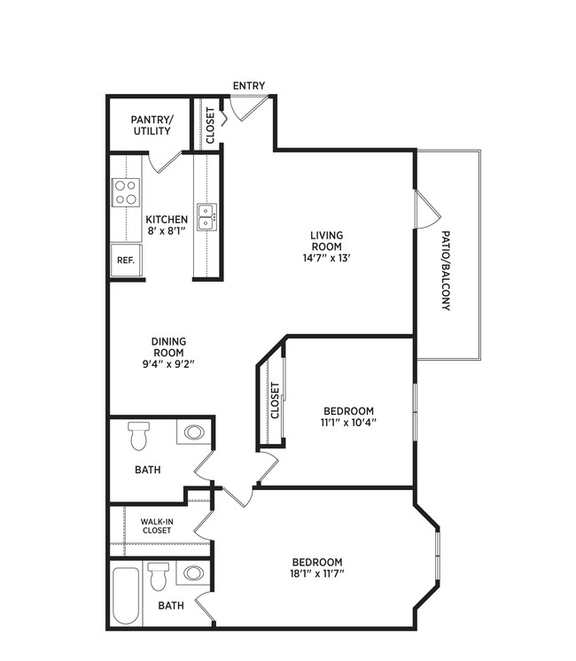 Floorplan - Arbor Glen Apartments