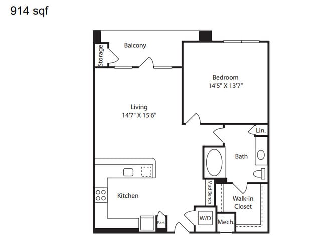 Floorplan - The Mitchell at Woodmill Creek