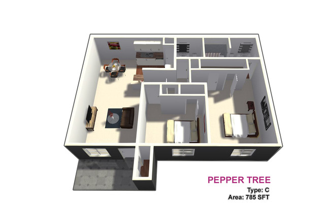 Two Bed / Two Bath - Pepper Tree