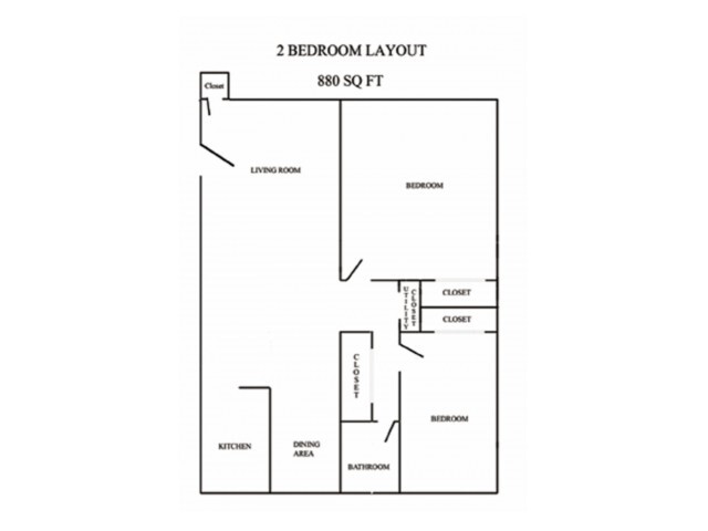 Two Bedroom - Northside Pines Apartments