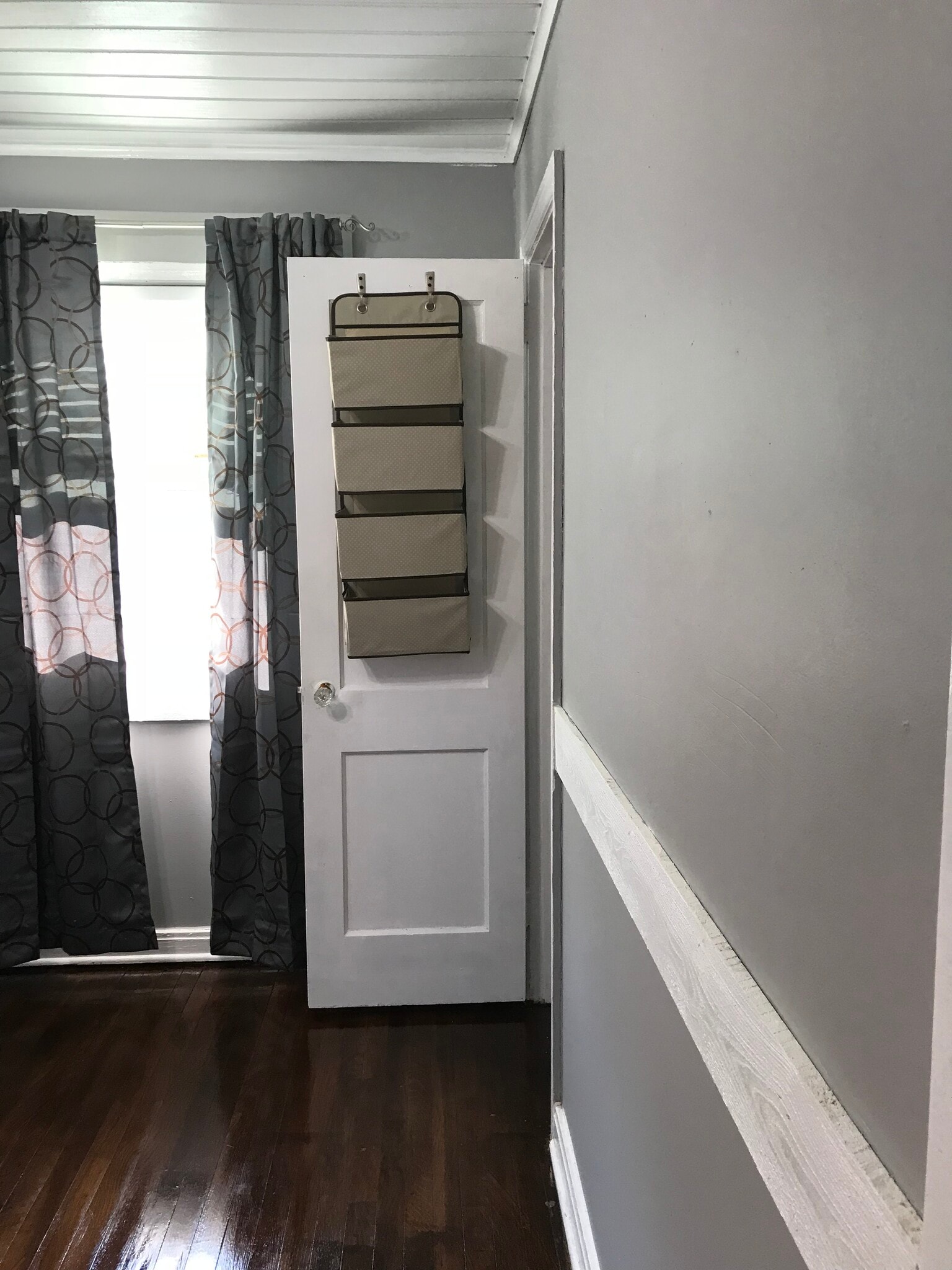 MBR original wood closet doors accommodates extra storage - 1407 W Church St