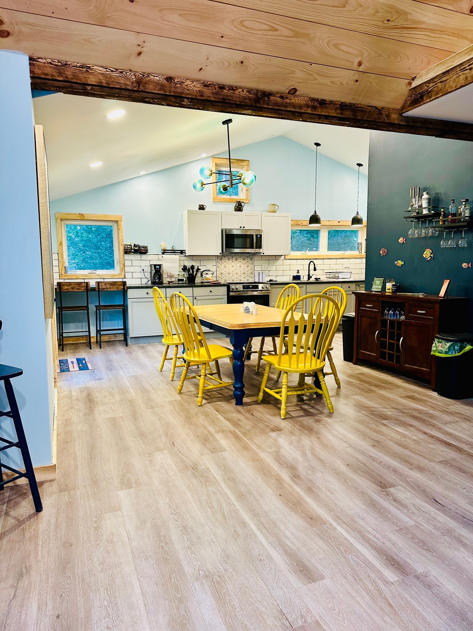 dining room and kitchen - 63 Hall Rd