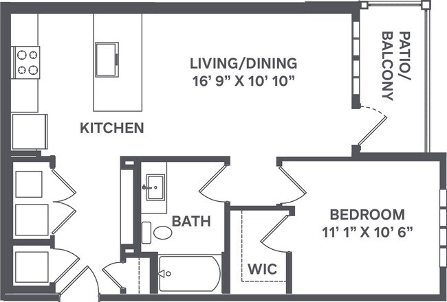 Floorplan - Upland Flats Luxury Apartments