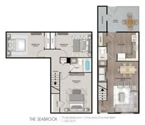 Floorplan - Palmetto Creek Townhomes