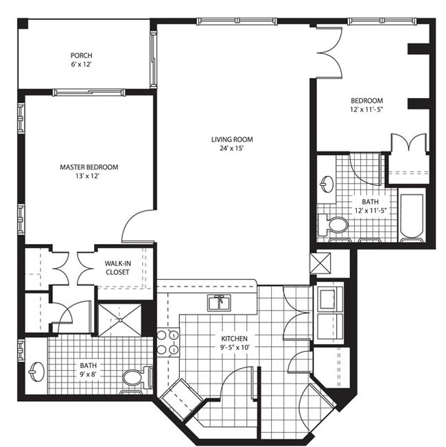 2BR/2BA - Glenbrook at Palm Bay- Senior Living at Ease