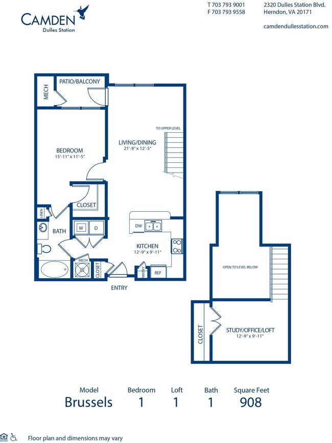 Floorplan - Camden Dulles Station