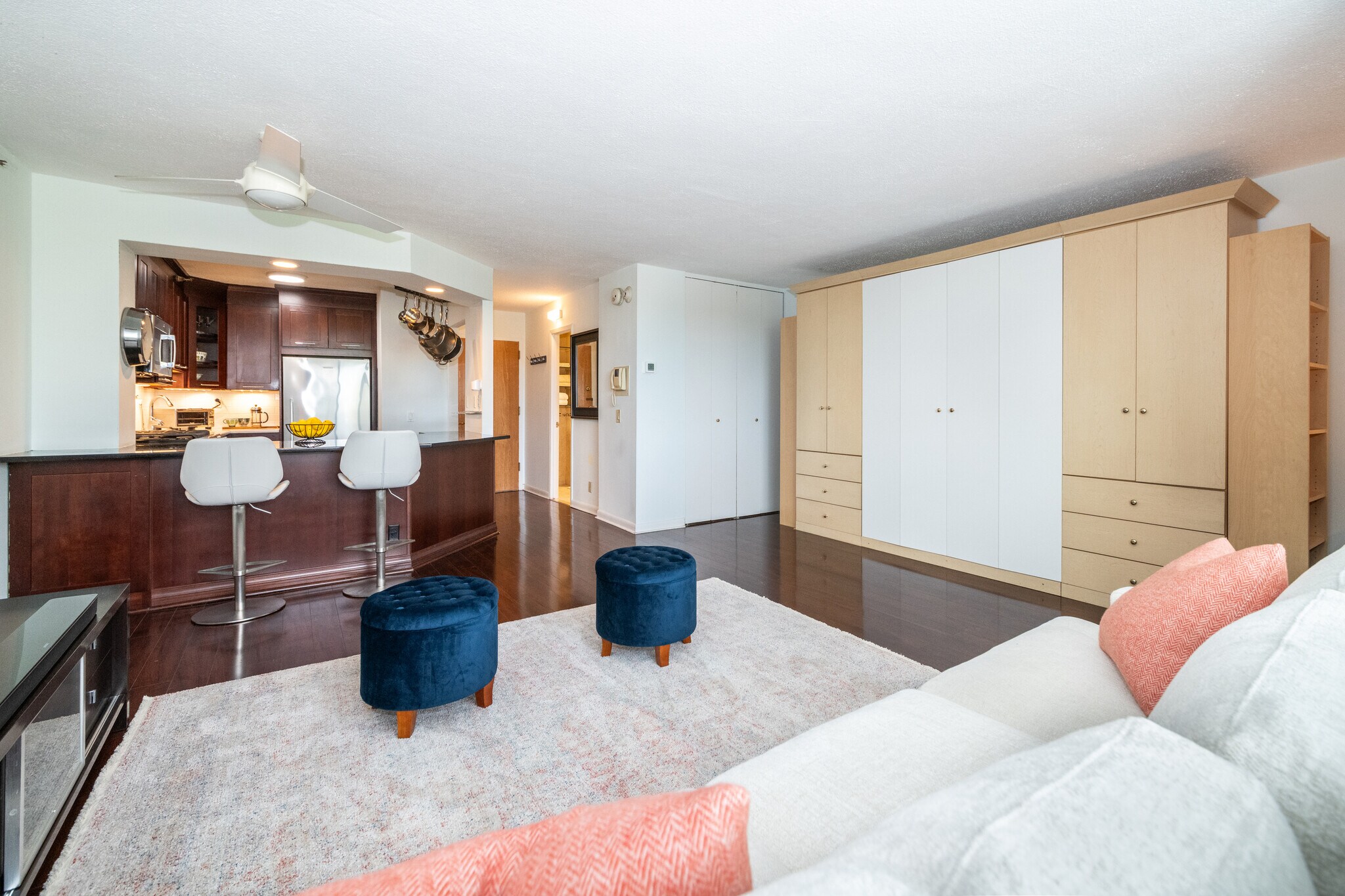 LR/Bedroom with closed Murphy Bed - 14 Nosband Ave