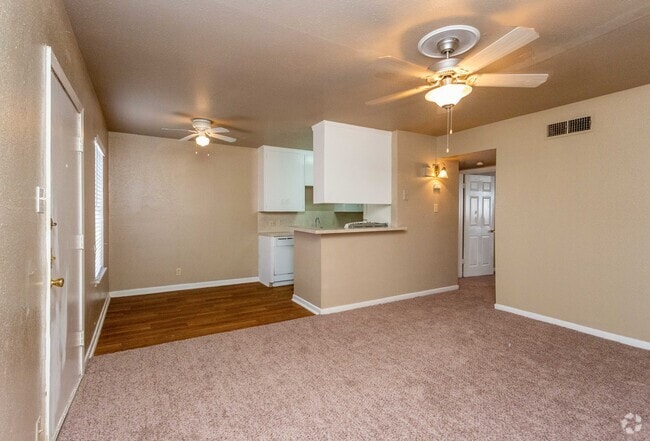 Living Room and Dining Room - The Park Apartments