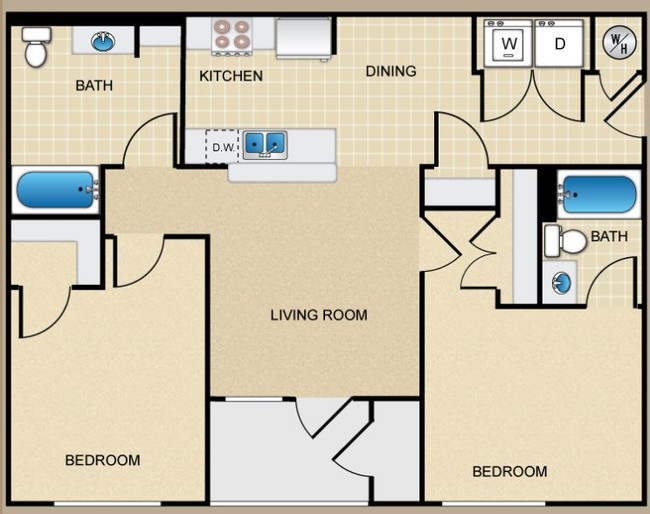 Floorplan - Woodcrest Apartments