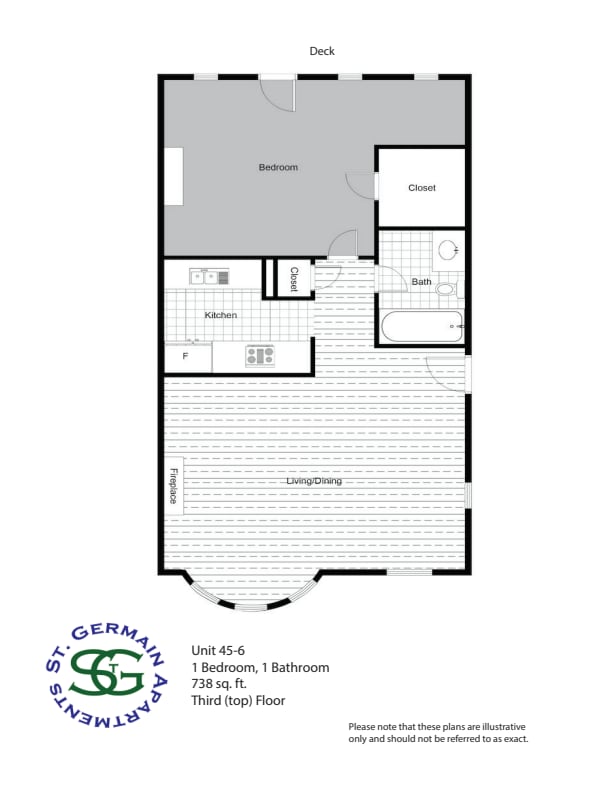 Floorplan - St. Germain Apartments
