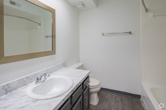 2BR, 2BA - 1,200SF - Primary Bathroom - Equinox at Midtown