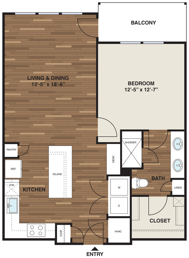 Floorplan - The Corners Apartments