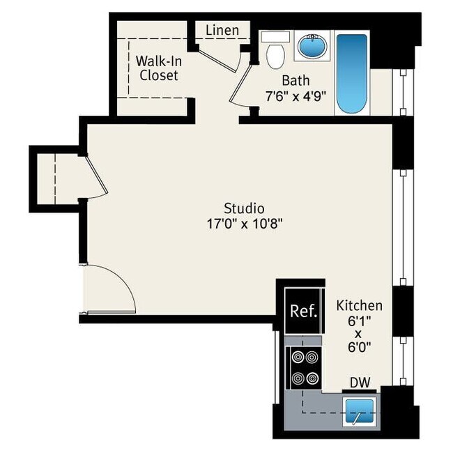 Floorplan - Reside at Belmont Harbor