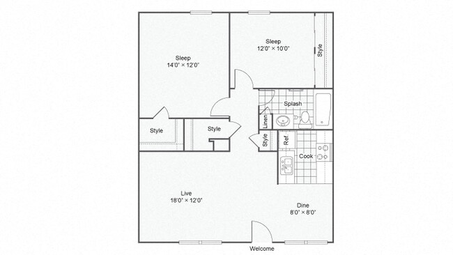 Floorplan - The Hub at Baton Rouge