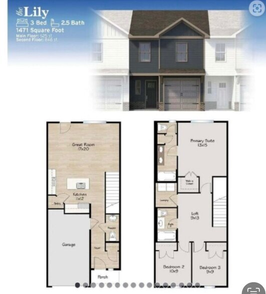 Floor plan - 1516 Mountain Quail Cir