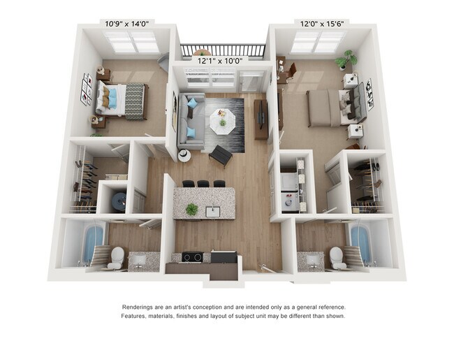 2 Bed 2 Bath - The Edge Apartments