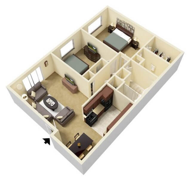 Floorplan - Mt. Carmel Village Apartments