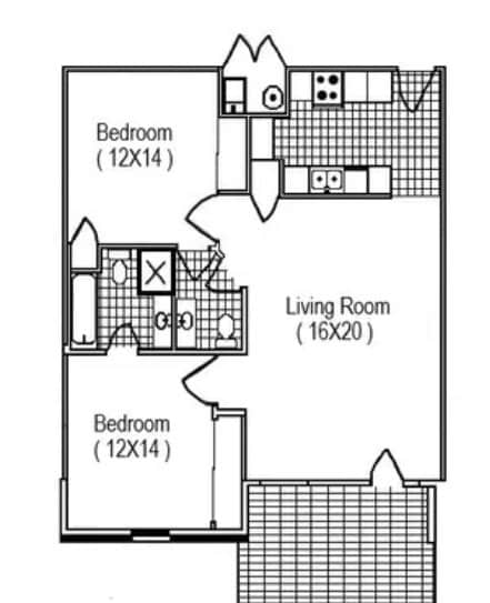 Floorplan - University Village Student Housing