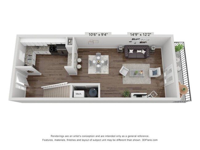 Floorplan - Wesley Place Apartments