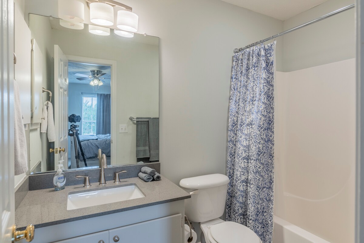 Furnished Unit - Full Bath Tub / Shower Combo (Upstairs) - 1255 Louisville St