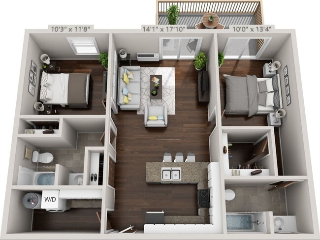 Floorplan - The Overlook Apartments