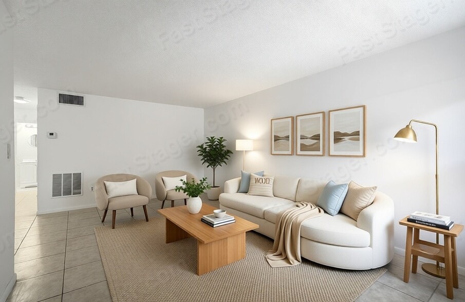 Living -Virtually staged - 1747 Rodman St