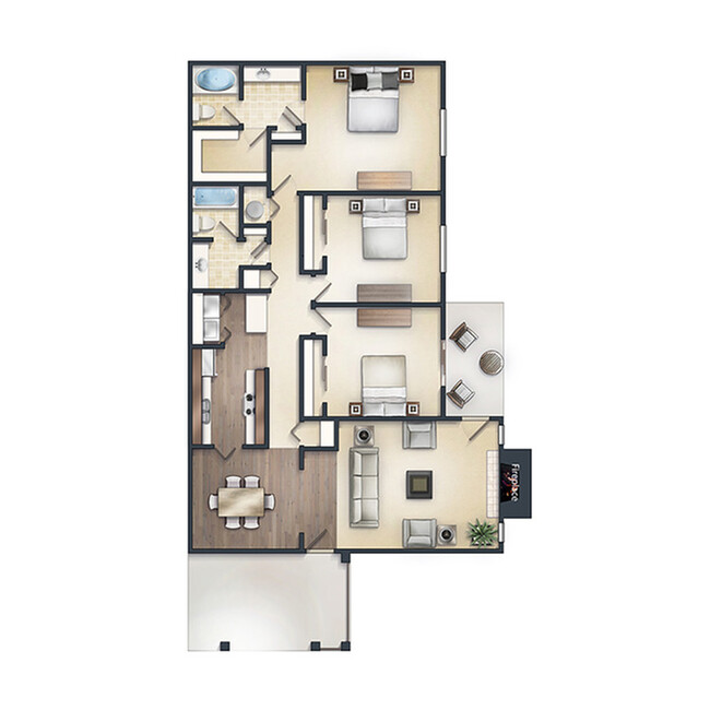 C1 Floor Plan - Halcyon at Cross Creek