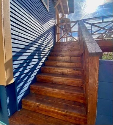 Stairs to deck. - 1334 Pennsylvania Ave